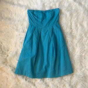 J. Crew strapless crepe dress